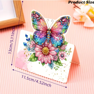 Preview: Diamond Painting 6 Stück Schmetterlinge